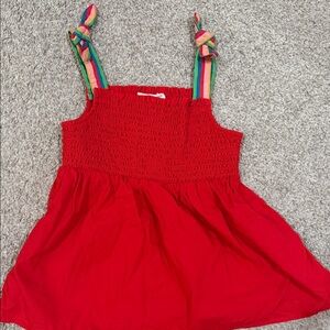 Tucker + Tate Red Camisole with Rainbow Straps